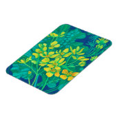 マーシュマリゴールド夏ワイルドフラワーズ絵画フローラ マグネット (左側)