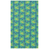 マーシュマリゴールド野草黄色い花模様 テーブルクロス (正面)