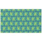 マーシュマリゴールド野草黄色い花模様 テーブルクロス (正面(横))