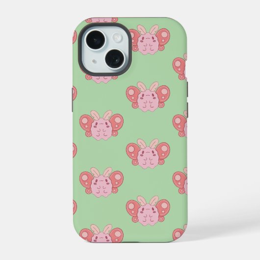 マーシュマロウモス iPhone 15ケース (裏面)