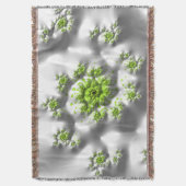 マーシュマロライムトリップ(幻覚体験)のようなフラサイケデリックルタル スローブランケット (正面縦)