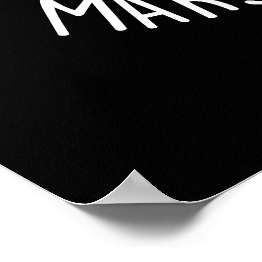 マーシュミューおもしろいロウキャットマーシュマロープンダークBG ポスター (角)