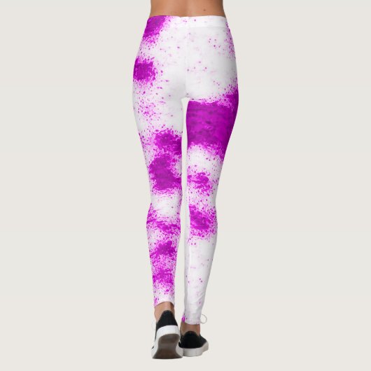 マーシュメロパープルシャッフルリミックスダンスレギンス レギンス (裏面)