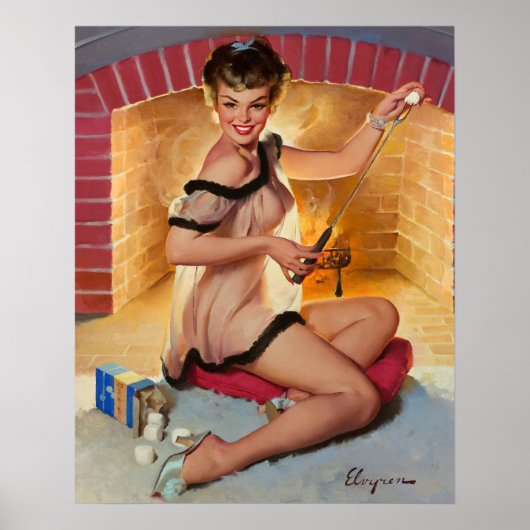 マーシュメローパーティーピン留め ポスター (正面)