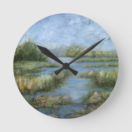 マーシュランドI ラウンド壁時計 (正面)