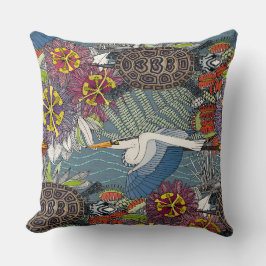 マーシュNCブルー石板 クッション