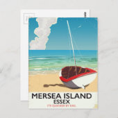 マーシー島 エセックス ヴィンテージ ポスター ポストカード (正面/裏面)
