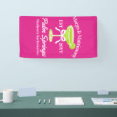 マージとマトリモニー・マルグリータの独身最後の夜会 横断幕 (トレードショー)