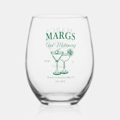 マージとマリッジ  ビーチ バチェロレッテパーティー ステムなしワイングラス (裏面)