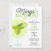 マージス&マトリモニー トロピカルグリーン ブライダルシャワー 招待状 (正面)