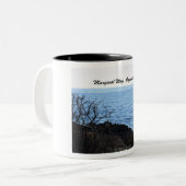 マージナルウェイ、メイン州オグンキット ツートーンマグカップ (正面左)