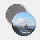 マージナルウェイ、メイン州オグンキット マグネット (正面/裏面)
