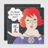 マージャンことわざクラック磁石カード マグネット招待状 (正面/裏面)