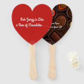 マージャンさんはチョコレート好きの箱のようなものだ ハンドファン (正面&裏面)