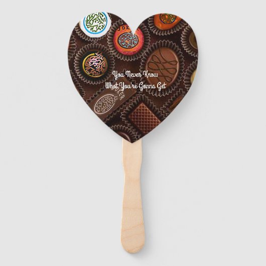 マージャンさんはチョコレート好きの箱のようなものだ ハンドファン (裏面)