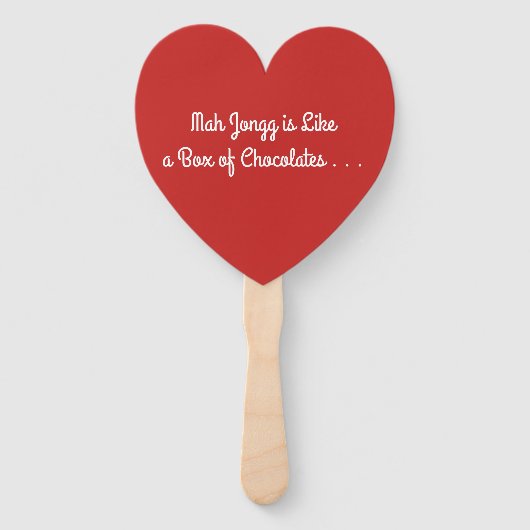 マージャンさんはチョコレート好きの箱のようなものだ ハンドファン (正面)