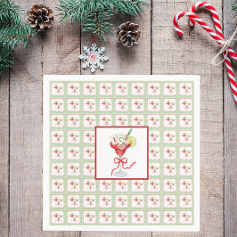 マージャンカクテルクリスマスグランドミレニアルグリーン スタンダードカクテルナプキン