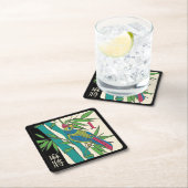 マージャンギータイルズバードコースター スクエアペーパーコースター (インサイチュ)