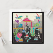 マージャンギータイルズホースカードフラット カード (正面/裏面インサイチュ)