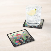 マージャンギータイルズホースコースター スクエアペーパーコースター (インサイチュ)