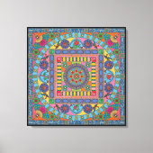 マージャンギータイルズマンダラキャンバス キャンバスプリント (正面)