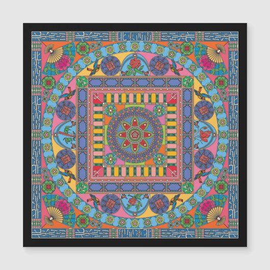 マージャンギータイルズマンダラマグネットフラット (正面)