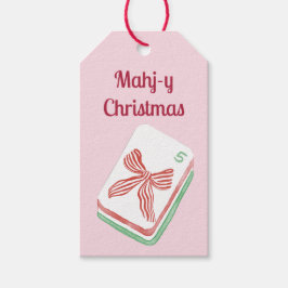 マージャンクリスマス ギフトタグ