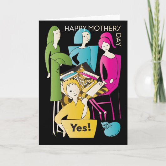 マージャングイヤーマザーカード サンキューカード (正面)