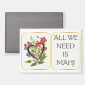 マージャングハート磁石 マグネット (正面/裏面)