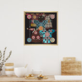 マージャンコート ポスター (キッチン)