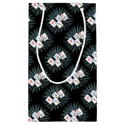 マージャンタイルオンブラックスモール抱き枕 スモールペーパーバッグ (裏面)