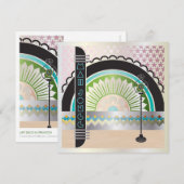 マージャンデコボールルームフラットカード 招待状 (正面/裏面)