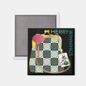 マージャンハンドバッグホリデーマグネット マグネット (正面/裏面)