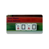 マージャン中毒 ラベル (正面)