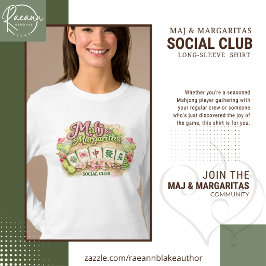 マージャン+マルガリータス社交クラブ レディース長袖Tシャツ Tシャツ