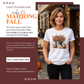 マージャン・秋のレディース・トライブレンドTシャツ トライブレンドTシャツ