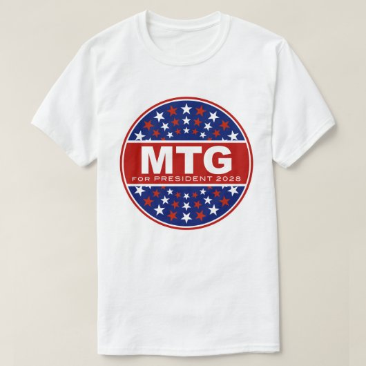マージョリー・テイラー・グリーン大統領2028 Tシャツ (デザイン正面)