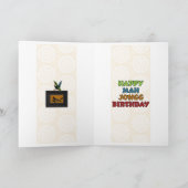 マージョングバード誕生日カード カード (内部)