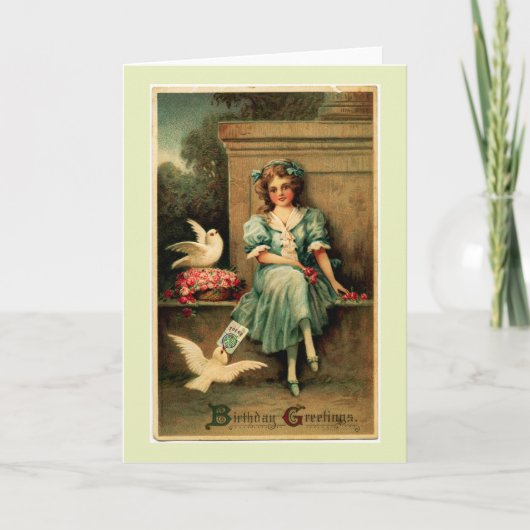 マージョン誕生日カードドーブ カード (正面)