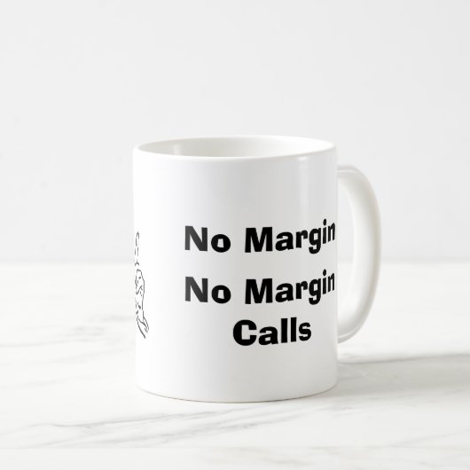 マージンなし、マージンなし コーヒーマグカップ (正面右)