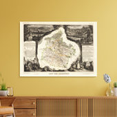 マージンイラストレーション キャンバスプリント (インサイチュ (リビング))