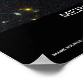 マージ銀河系、宇宙衝突 ポスター (角)