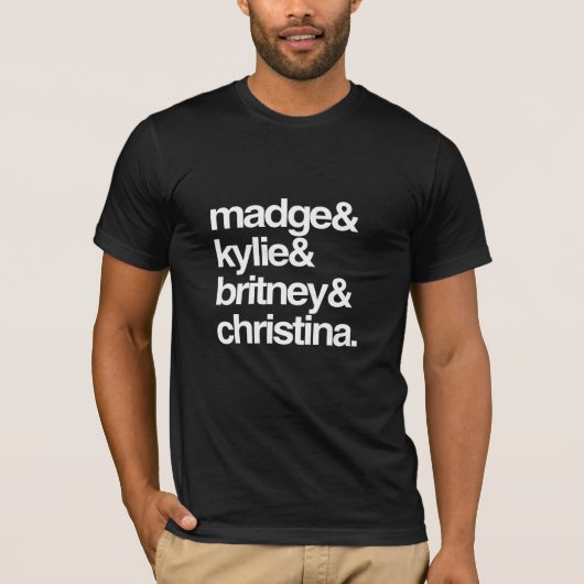 マージ+カイリー+ブリトニー+クリスティーナ Tシャツ (正面)