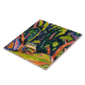 マースデン・絵画ハートレーズ、赤い木、陶磁器タイル タイル (側面)