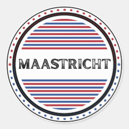 マーストリヒトの都市の誇りのエンブレム - オランダのアイデンティティ ラウンドシール