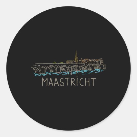 マーストリヒトオランダ手書き ラウンドシール (正面)