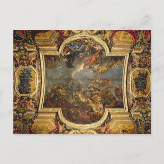 マーストリヒト条約を結ぶ王の見解13日 ポストカード (正面)