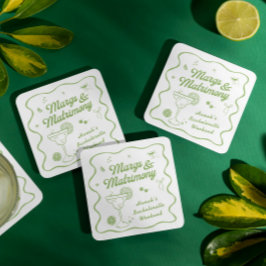 マーズとマリモニーの独身最後の夜 スクエアペーパーコースター