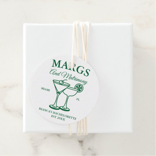 マーズとマリモニー ビーチ ブライズメイド パーティー フェイバータグ (インサイチュ)