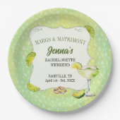 マーズと結婚式の前夜祭パーティー ペーパープレート (正面)